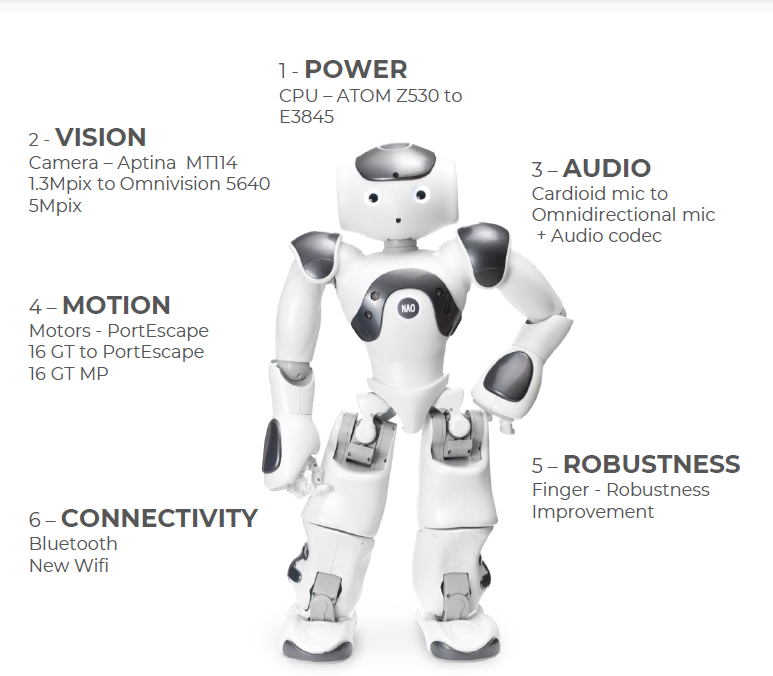 ParaBOT. Rent-A-BOT. Softbank Nao V6 White.